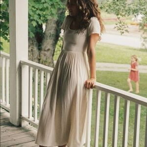 Elegant Cream Maxi Dress - Christy dawn Size Petite Small - The Scarlett dress